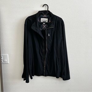 Black ORVIS weatherproof zip up jacket